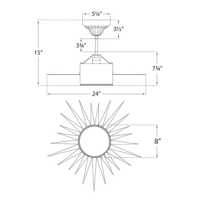 Visual Comfort Suzanne Kasler for Visual Comfort Signature Soleil Medium Semi-Flush in Polished Nickel with Frosted Glass For Sale - Image 4 of 4