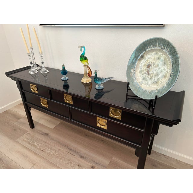 Great, classic solid wood piece by Century Furniture. Blends with traditional, transitional and contemporary decor.