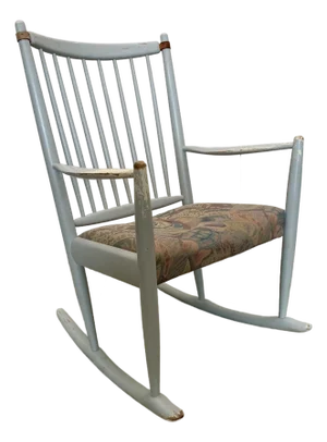 1970s. Rocking Chair Mid- Century Danish Rocking Chair in the Manner of Niels Eilersen