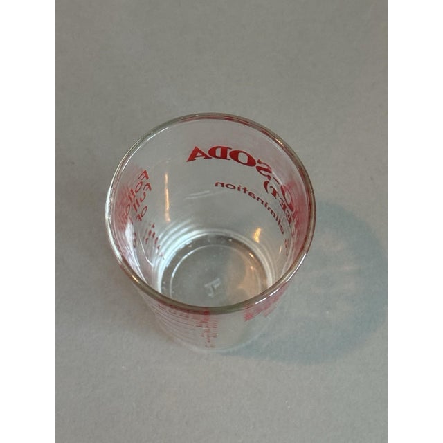 Mid-Century Modern Vintage Medical Glass Phospho-Soda (Fleet) Shot Glass Measuring Cup For Sale - Image 3 of 7
