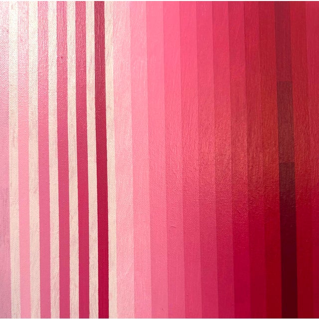 2020s Contemporary Abstract Acrylic on Canvas "Extended Light (Rose Madder)" by Andy Harwood For Sale - Image 5 of 7