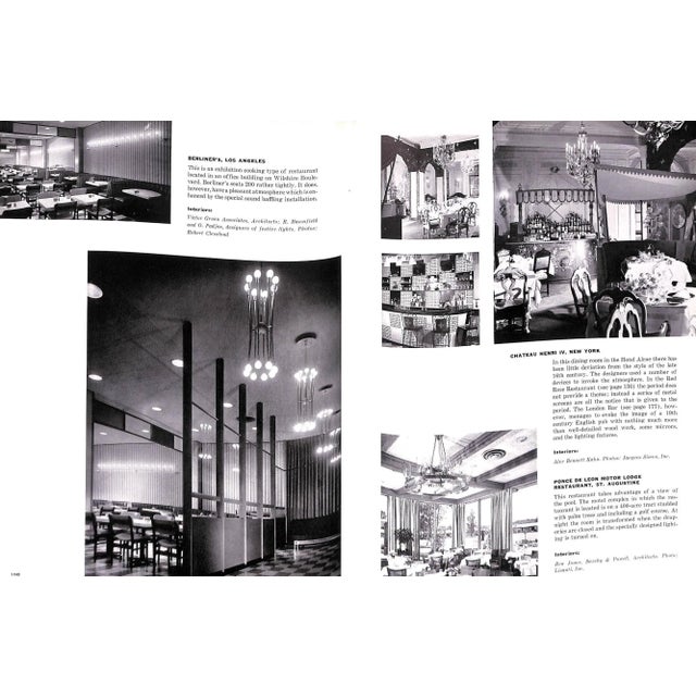 "Interiors Book of Restaurants" 1960 Atkin, William Wilson & Adler, Joan For Sale - Image 10 of 15