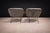 1950s Pair of Armchairs Gray Fabric, Rosewood, & Metal, Carlo Hauner, 1950s - Lot 184 For Sale - Image 5 of 14