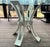Brown Jordan table base for outdoor dining. Heavy white base coordinates with a variety of chairs including their iconic...