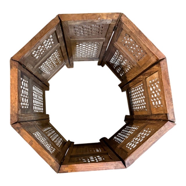 Wood Antique Turkish Tea Table With Inlay For Sale - Image 7 of 8