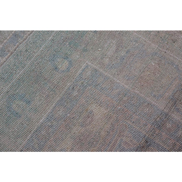 Light Colored Turkish Vintage Oushak Rug With Medallion Design For Sale - Image 12 of 12