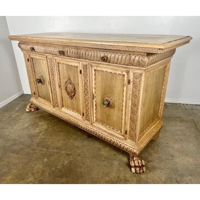 Early 19th Century French Bleached Walnut Credenza For Sale - Image 10 of 17
