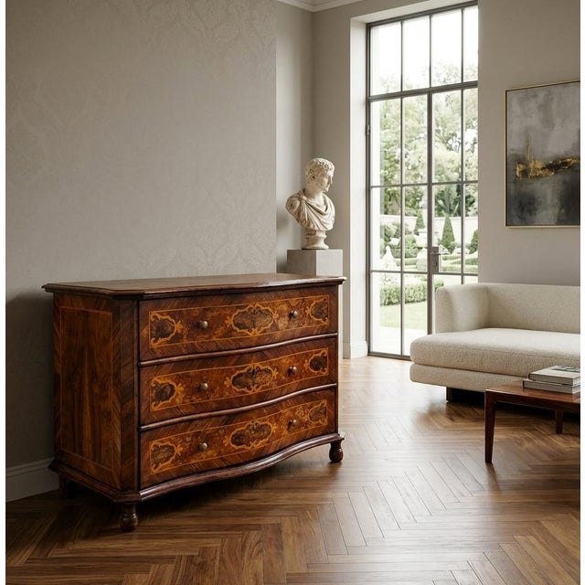 A masterpiece of Lombard cabinetmaking The timeless charm of the 17th century lives on in this extraordinary Lombard chest...