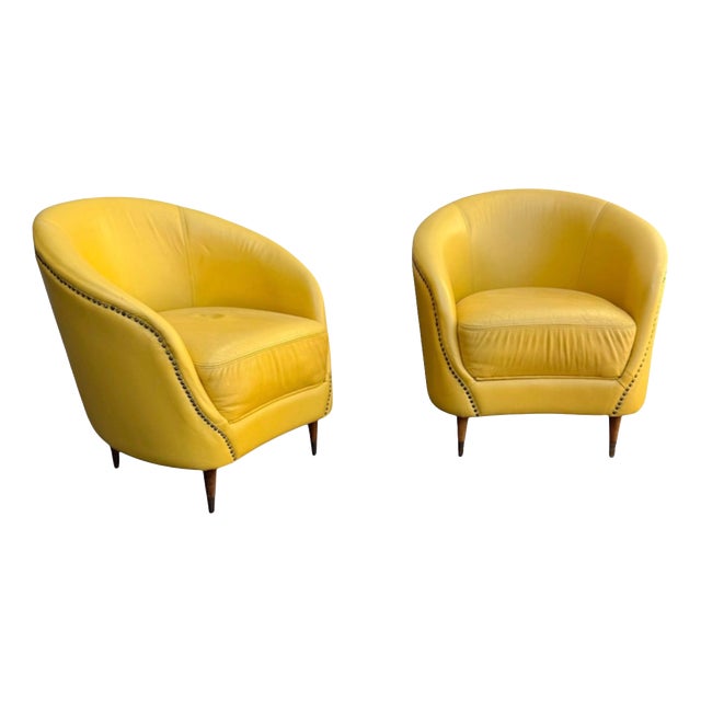 Lounge Chairs by Ico Parisi, 1950s, Set of 2 For Sale