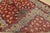 Kashan Rug 7’1” X 10’10” Red Wool Vintage Traditional Hand-Knotted Carpet For Sale - Image 13 of 14