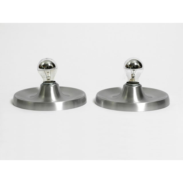 Vintage Space Age Pop Art Aluminum Wall Lamps, 1960s, Set of 2 For Sale - Image 4 of 18