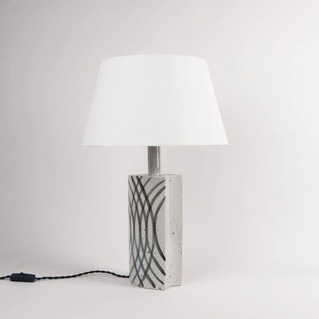 Ceramic White Table Lamp by Per Linnemann-Schmidt, 1960s For Sale - Image 7 of 7