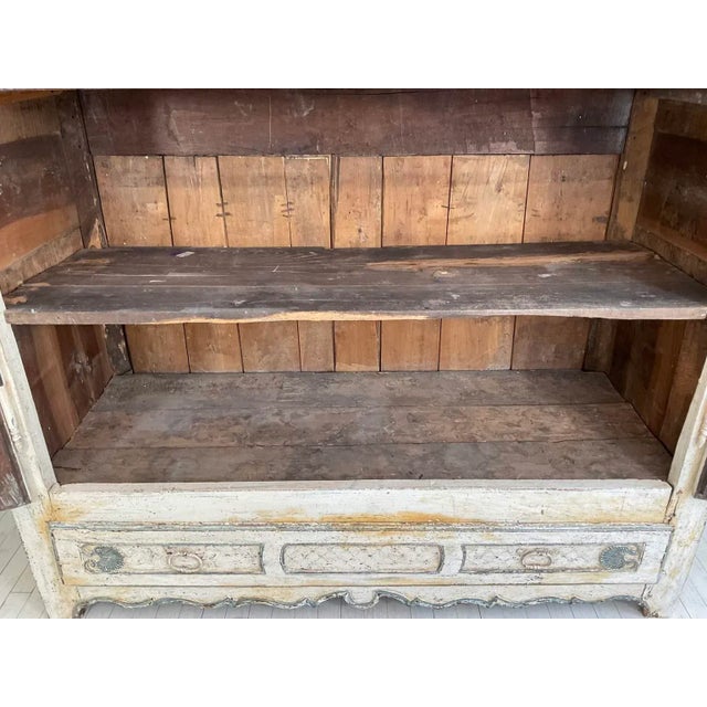 Monumental Late 18th Century French Provincial Painted Louis XV Armoire, Circa 1770–1800 For Sale - Image 12 of 18