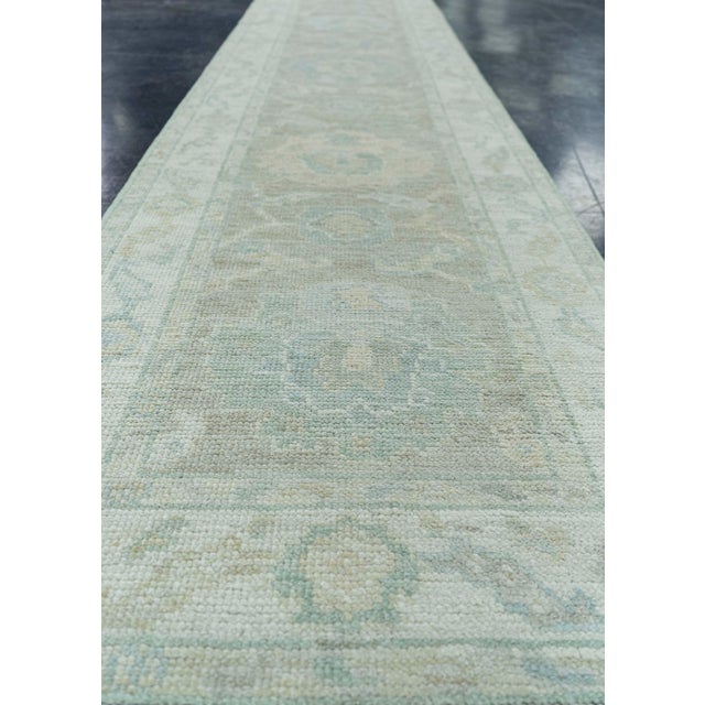 Turkish Oushak Rug 2'2" x 10'1" #19313 For Sale In Houston - Image 6 of 8
