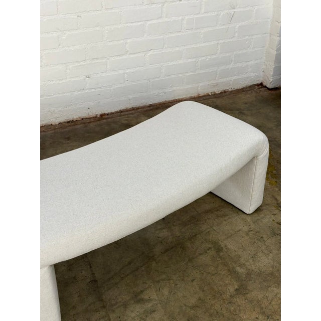 Not Yet Made - Made To Order Handcrafted Curved Waterfall Bench For Sale - Image 5 of 11