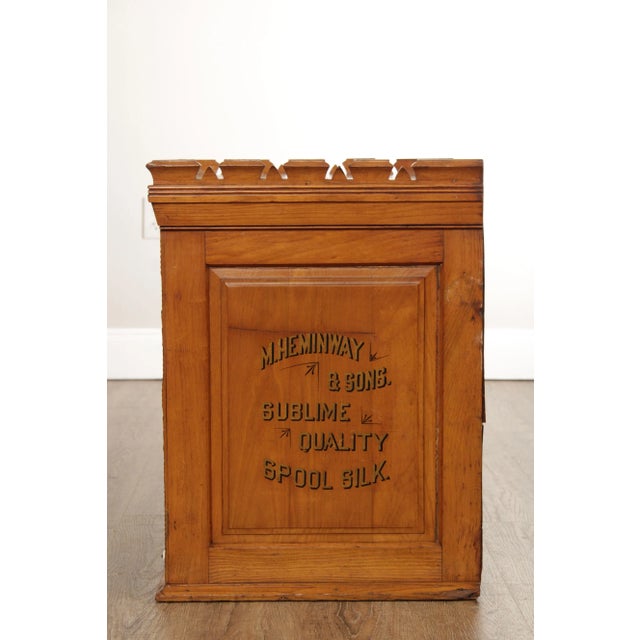 Antique M. Heminway & Sons Spool Cabinet For Sale In Philadelphia - Image 6 of 12