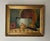 Very well done antique, impressionist, still life oil painting on canvas board. In original gilded wood frame. No...