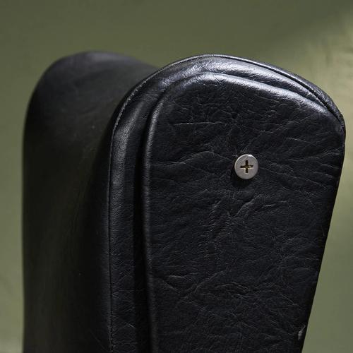 P40 Lounge Chair in Stainless Steel and Black Faux Leather by Osvaldo Borsani for Tecno, Italy, 1950s For Sale - Image 11 of 13
