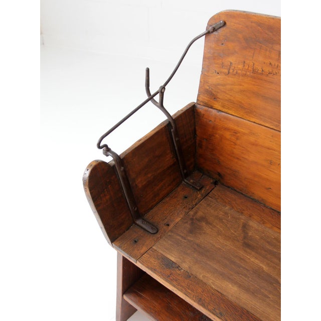 Antique American Buggy Seat Bench For Sale - Image 6 of 17