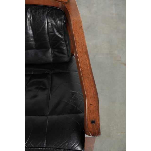 Art Deco Decoforma Series Dining Armchairs in Black Leather from Schuitema, Set of 4 For Sale - Image 13 of 18