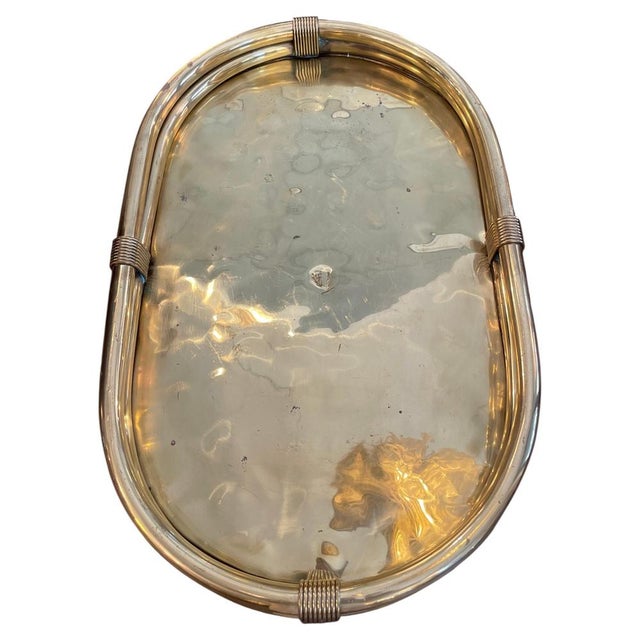 Large Oval Brass Tray, 1970s For Sale - Image 12 of 12