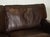 Vintage Brown Leather Two to Three Seater Sofa For Sale - Image 6 of 16