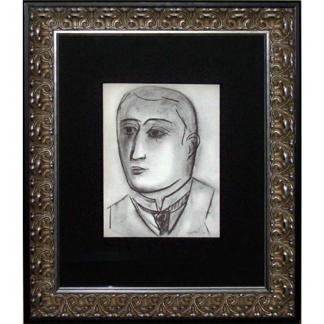Abstract Henri Matisse Original Signed Lithograph "Portrait D'Appolinaire" For Sale
