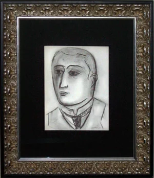 Abstract Henri Matisse Original Signed Lithograph "Portrait D'Appolinaire"