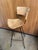 Mid-Century Modern Mid-Century Modern Arthur Umanoff Attributed Swivel Bar Stool With Woven Back, Wood Slat Seat and Iron Frame For Sale - Image 3 of 9