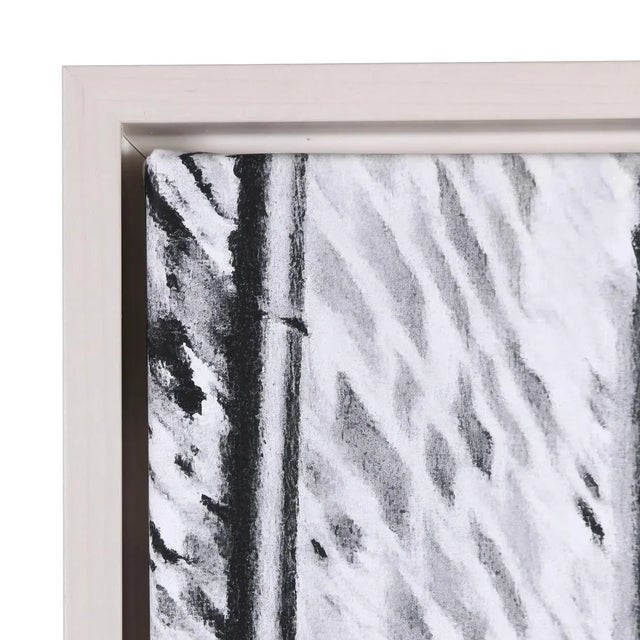 Black and White Walled Street in Barberino Tuscany Italia For Sale - Image 4 of 4