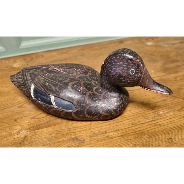 19th Century Painted and Carved Duck For Sale - Image 4 of 7