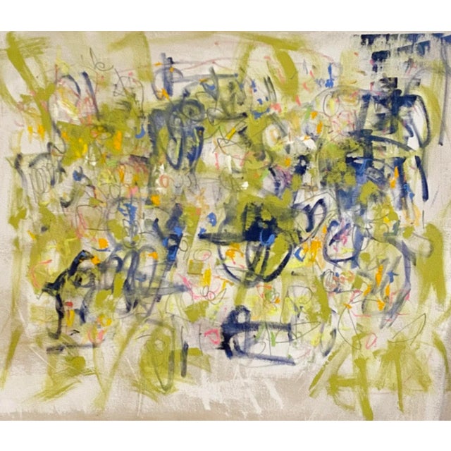 Sarah Trundlle, Contemporary Abstract Expressionist Painting, "Blossom" For Sale