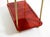 Large Vintage Red Goatskin Serving Bar Cart by Aldo Tura, 1960s For Sale - Image 15 of 18