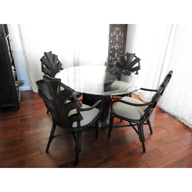 Elegant, resort-style sophisticated vintage dining set, expertly handcrafted in the Philippines. Known for their mastery...