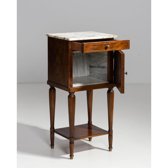Hailing from 19th-century France, this exceptional marble-top side table exemplifies the era's appetite for rich material...
