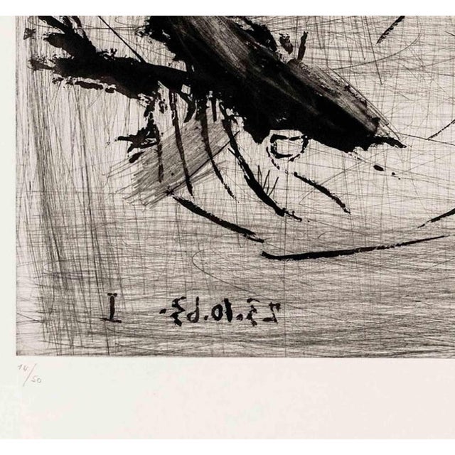 L’Etreinte is an artwork realized by Pablo Picasso in 1963. Etching and Aquatint on BFK Rives-Velin paper. Hand Signed...