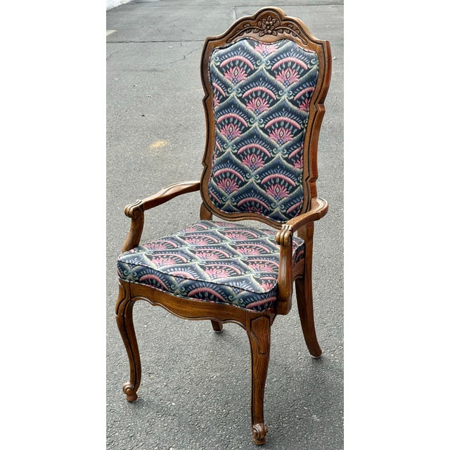 Mid 20th Century Solid Oak French Country Dining Chairs - Set of 6 For Sale In New York - Image 6 of 11