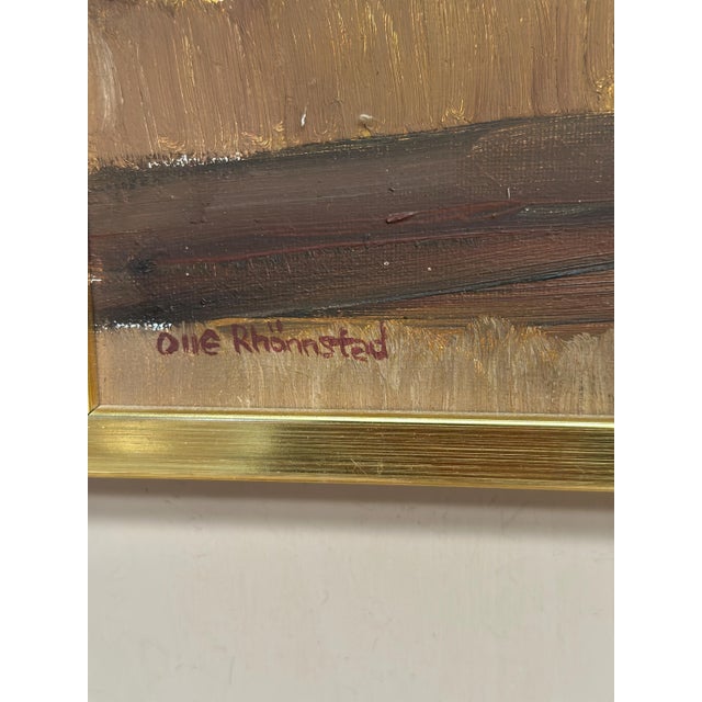Olle Rhönnstad, Landscape, 1960s, Oil on Canvas, Framed For Sale - Image 11 of 18
