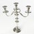 Silver 1920s Pair of Friedman Silver Co. Three Arm Silverplate Candelabras For Sale - Image 8 of 11