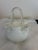 Murano Murano Style Vintage White and Transparent Blown Glass Purse Sculpture For Sale - Image 4 of 4
