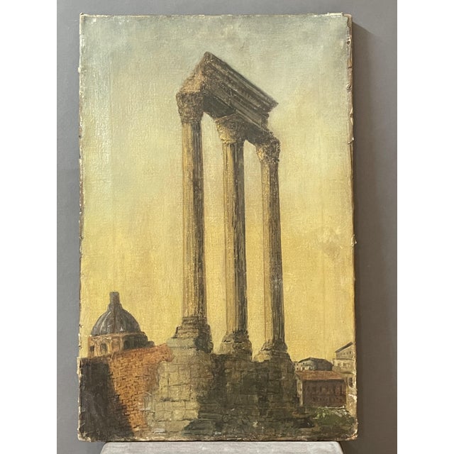 Pietro Sassi, Grand Tour Style Scene, 19th Century, Oil on Canvas For Sale - Image 8 of 8