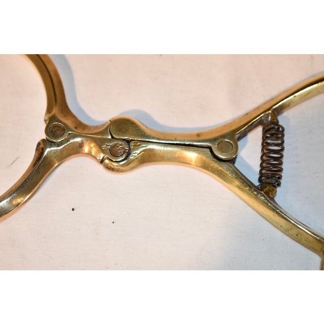 19th Century Pair of 19th Century English Brass Brazier Tongs For Sale - Image 5 of 9