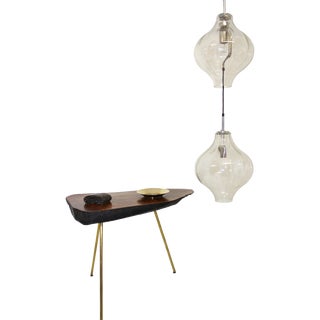 Large Glass & Metal Tulipan Ceiling Light from Kalmar, 1960s For Sale