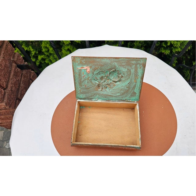 Art Deco Copper Box, 1920s For Sale - Image 6 of 10
