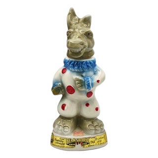 Clown Donkey Ceramic Carafe by Jim Beam, 1968 For Sale