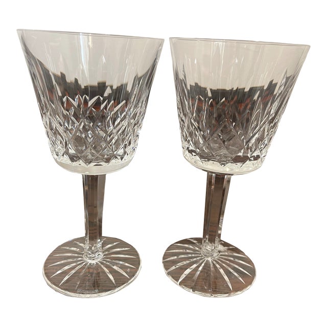 Pair of Vintage Waterford Crystal Wine Glasses Chairish