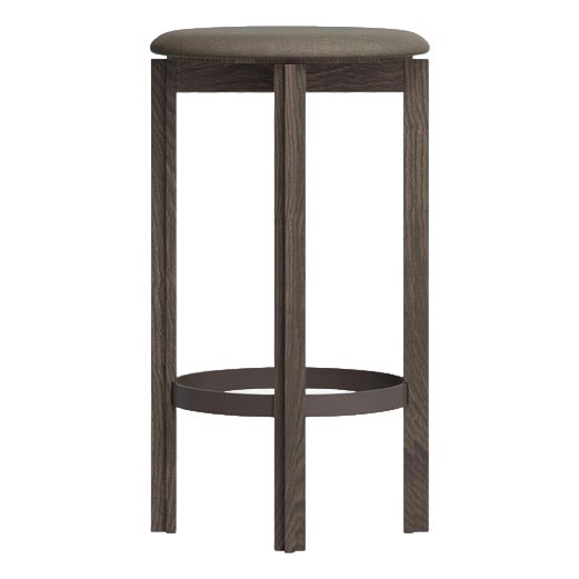 Smoke Stained Oak Principal Bar Stool by Bodil Kjaer for Karakter For Sale