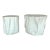 Baker Modern Outdoor Off-WhitePalm Bunching Tables Set of 2 For Sale