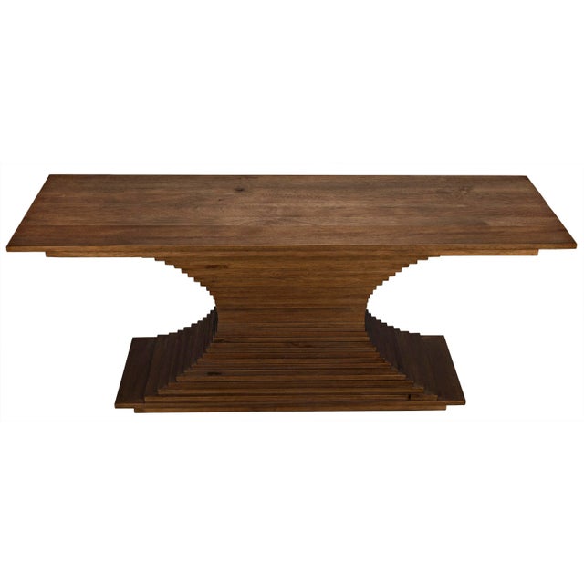 Contemporary Cambio Console in Dark Walnut For Sale - Image 3 of 10