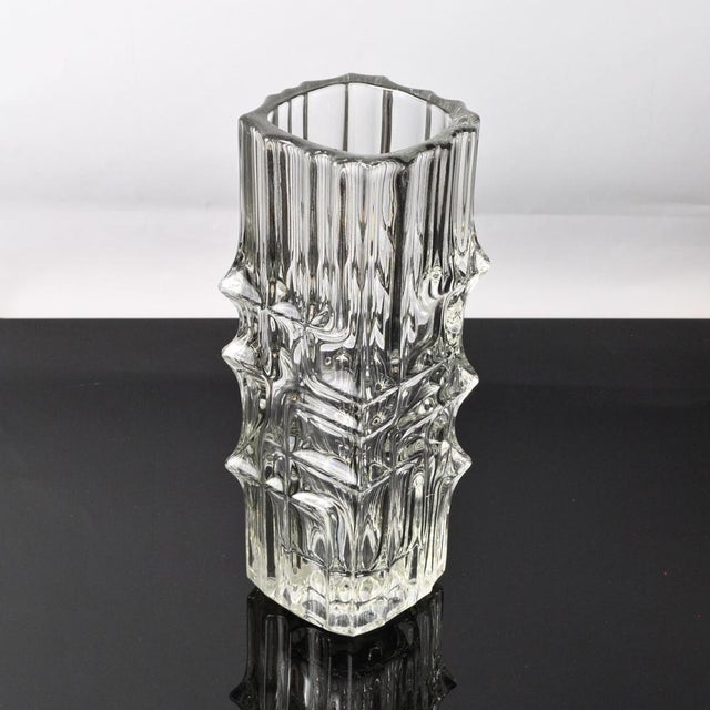 Glass Vase by Vladislav Urban for Sklo Union Rosice, 1960s For Sale - Image 10 of 15